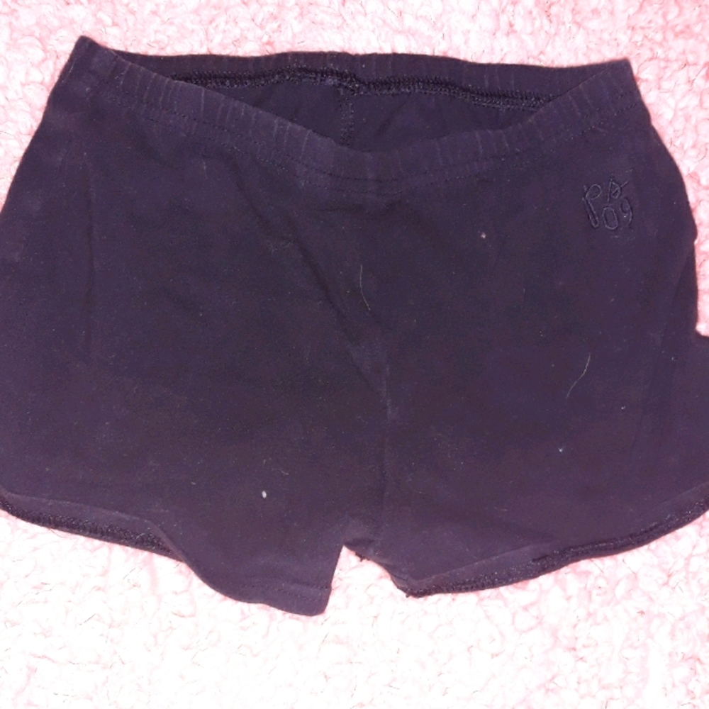 Black stretch shorts